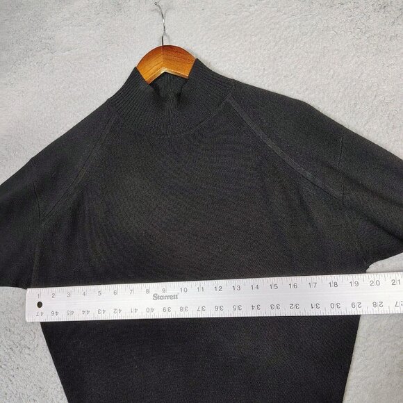 Reiss Gabby Sweater Dress Women's Small Black Wool Blend Long Sleeve Turtleneck - Picture 7 of 13